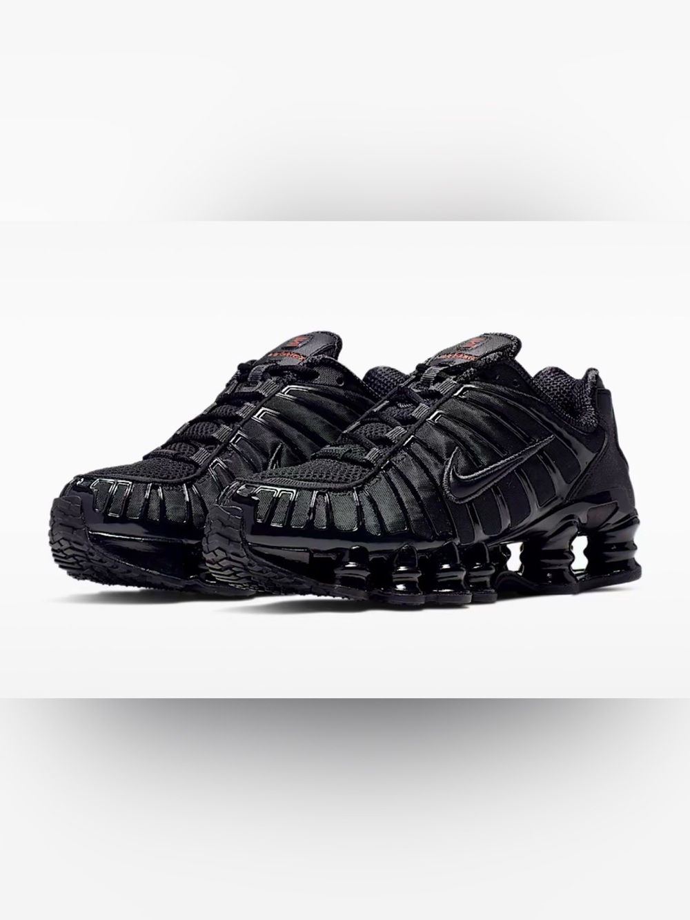 Nike Shox TL Women’s Sz9 in Black/Metallic Hematite/Max Orange/Black - NEW